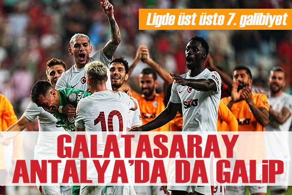 Galatasaray, Antalyaspor u deplasmanda mağlup etti