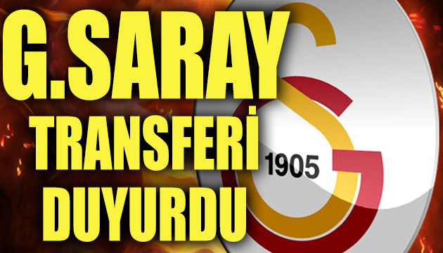 G.Saray transferi duyurdu
