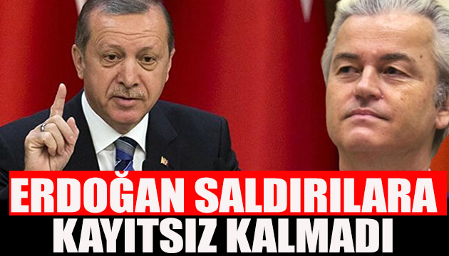 Erdoğan saldırılara kayıtsız kalmadı