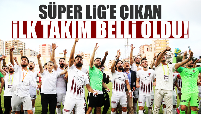 Süper Lig e çıkan ilk takım belli oldu!