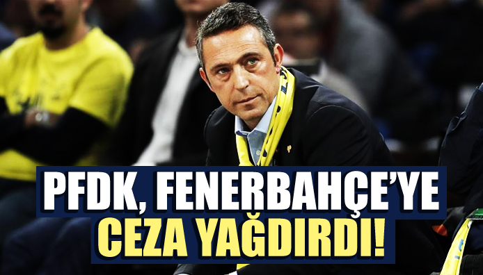 PFDK, Fenerbahçe ye ceza yağdırdı!
