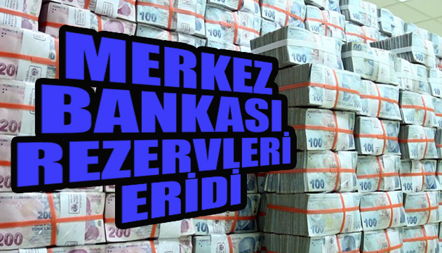 Merkez Bankası rezervleri eridi