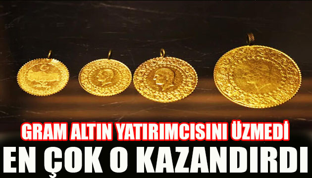 Gram altın yatırımcısını üzmedi