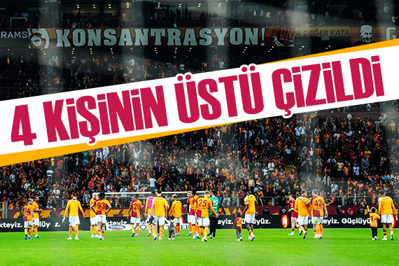 Galatasaray da 4 oyuncunun üstü çizildi!