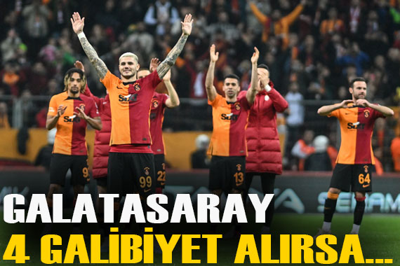 Taraftar buna odaklandı: Sadece 4 galibiyet Galatasaray ı şampiyon yapabilir