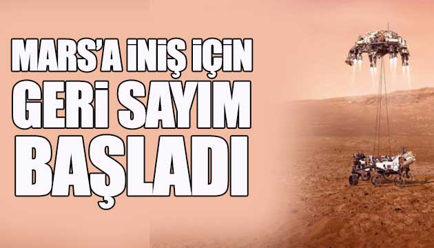 Mars a iniş için geri sayım başladı