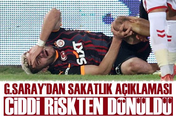 Galatasaray dan sakatlık açıklaması: Barış Alper çok ciddi riskten döndü