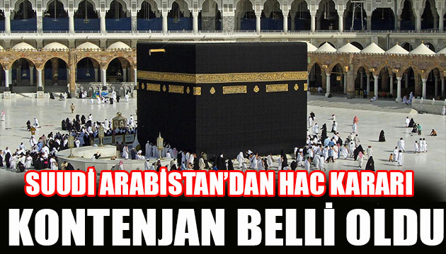 Suudi Arabistan dan hac kararı