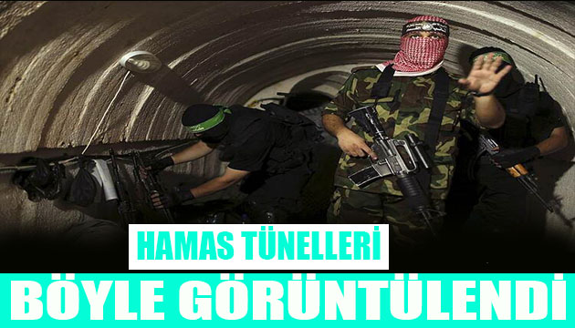 İsrail in hedefindeki Hamas ın tünelleri görüntülendi