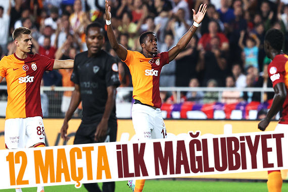 Galatasaray, bu sezon ilk mağlubiyetini Hatayspor karşısında aldı!