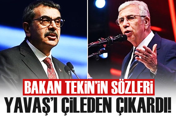 Bakan Yusuf Tekin in sözleri Mansur Yavaş ı çileden çıkardı