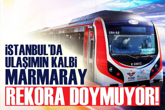 İstanbul da ulaşımın kalbi Marmaray rekora doymuyor!