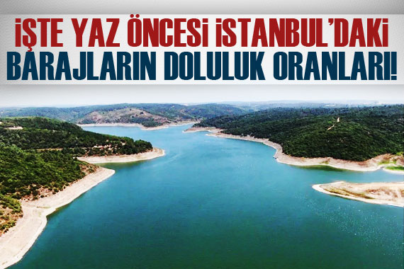 İstanbul barajlarındaki doluluk oranı ortalama yüzde 82,93 oldu