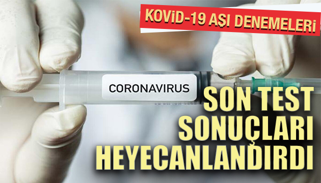 Aşı denemelerinde başarılı sonuç