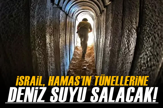 İsrail, Hamas ın tünellerine deniz suyu salmayı planlıyor!