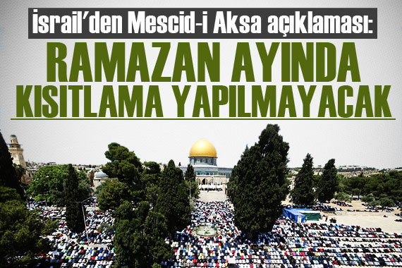 İsrail den Mescid-i Aksa açıklaması
