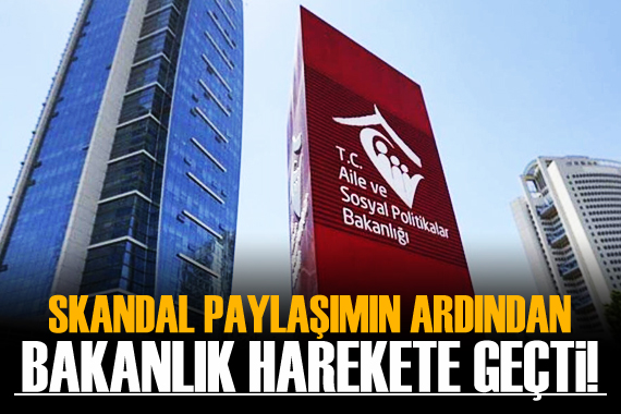 Skandal paylaşımın ardından bakanlıktan açıklama geldi!