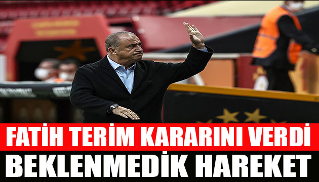 Fatih Terim den sürpriz karar