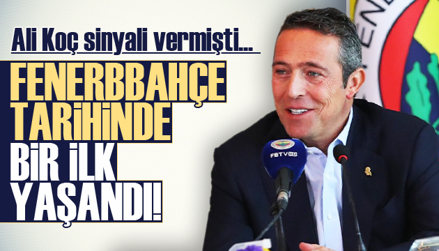 Fenerbahçe tarihinde bir ilk!