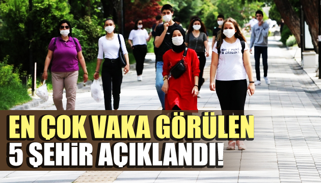 En çok vaka görülen 5 şehir açıklandı!