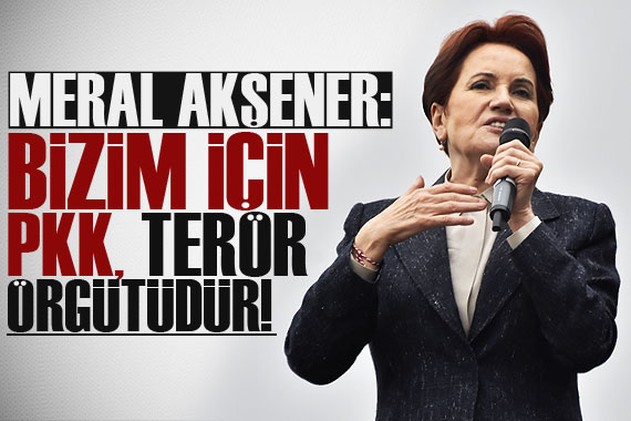 Akşener: Bizim için PKK, terör örgütüdür