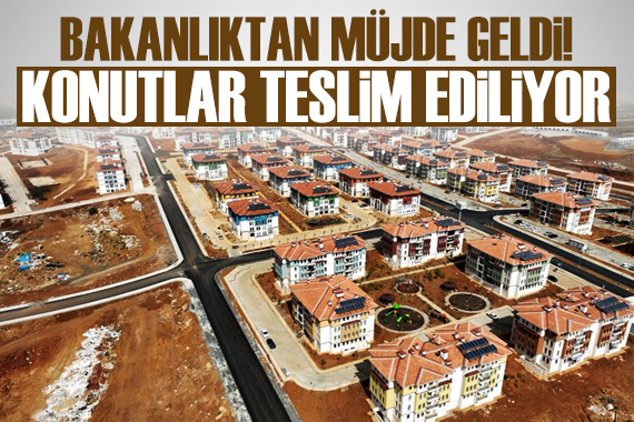 Gaziantep te deprem konutları teslim ediliyor
