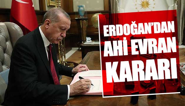 Erdoğan dan Ahi Evran Yılı kararı