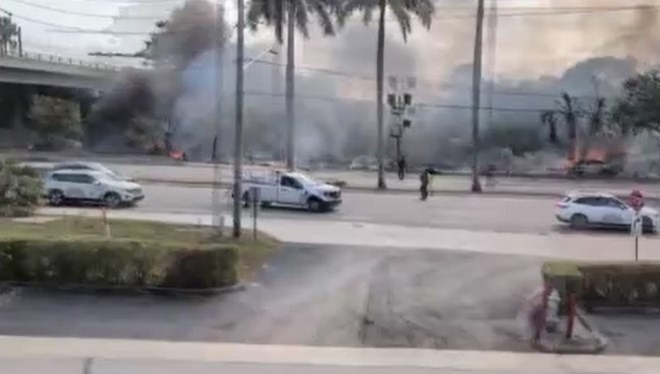 Havalandıktan 20 dakika sonra düştü