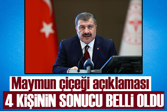 Bakan Koca dan maymun çiçeği açıklaması!