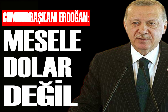 Cumhurbaşkanı Erdoğan: Mesele dolar değil