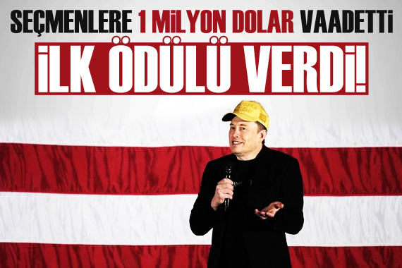 Elon Musk tan seçmenlere 1 milyon dolar vaadi