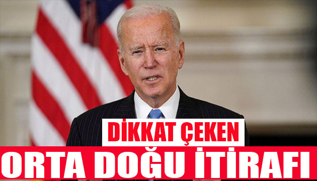 Biden dan dikkat çeken Orta Doğu detayı