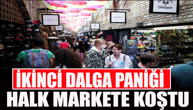 İngiltere de halk markete koştu