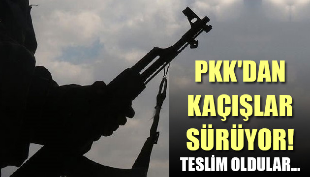 PKK dan kaçışlar devam ediyor!