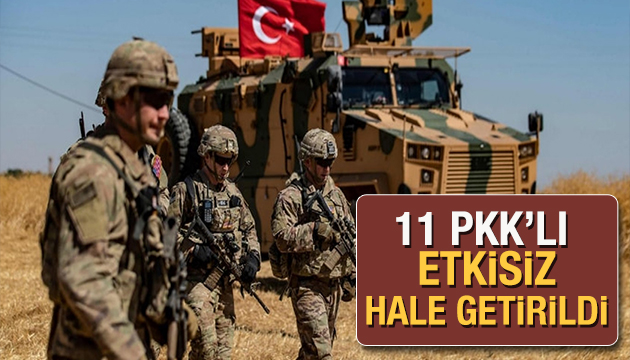11 PKK lı etkisiz hale getirildi
