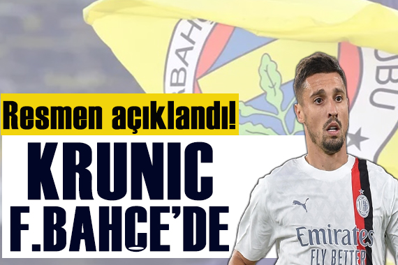 Fenerbahçe den Rade Krunic açıklaması!