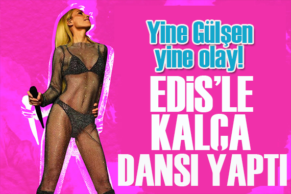 Gülşen konserinde yine yerinde duramadı!