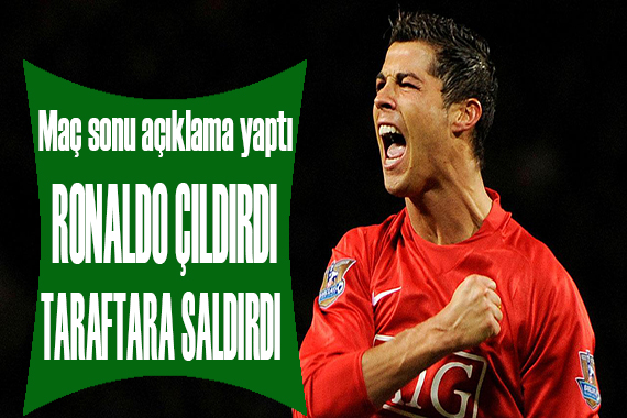 Ronaldo çıldırdı! Taraftara saldırdı