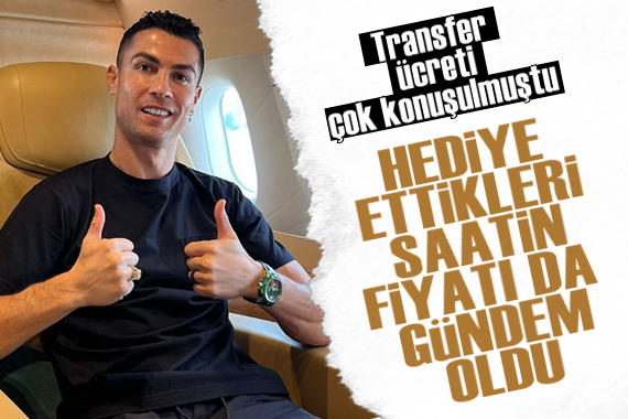 Ronaldo ya hediye edilen saatin fiyatı dudak uçuklattı