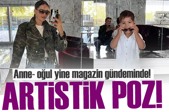 Kerem den annesi Fahriye Evcen e poz
