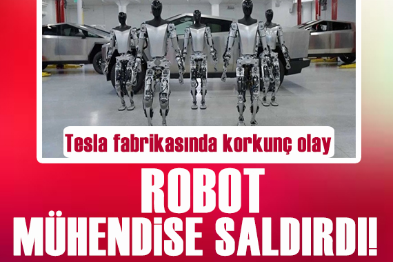 Tesla fabrikasında korkunç olay: Robot mühendise saldırdı!