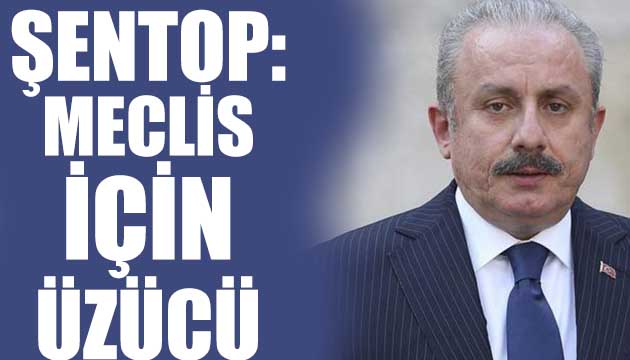 Şentop: Meclis için üzücü