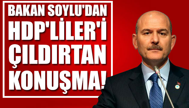 Bakan Soylu dan HDP liler i çıldırtan konuşma