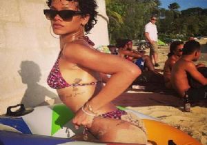 Rihanna Turdan Sonra Kıvrımlarını Kaybetti!
