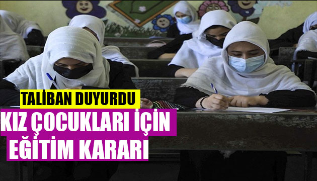 Taliban dan kız öğrenciler için eğitim kararı