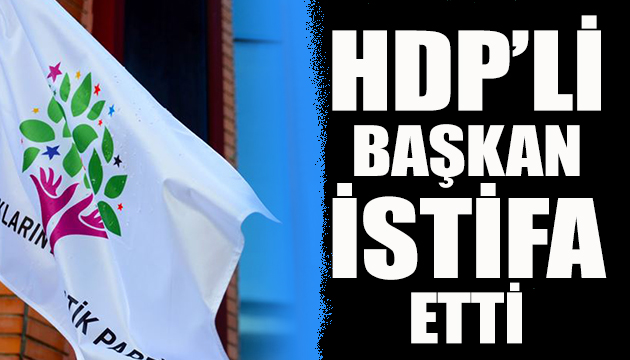 HDP li Başkan istifa etti