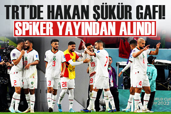 TRT de Hakan Şükür gafı! Spiker yayından alındı