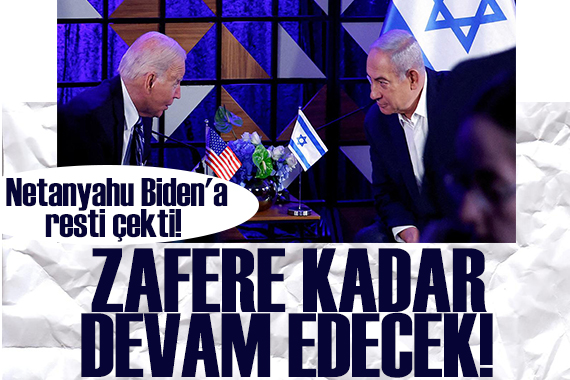 Netanyahu Biden a resti çekti!