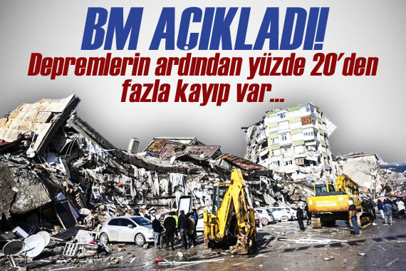 BM açıkladı! Depremlerin ardından yüzde 20 den fazla kayıp var