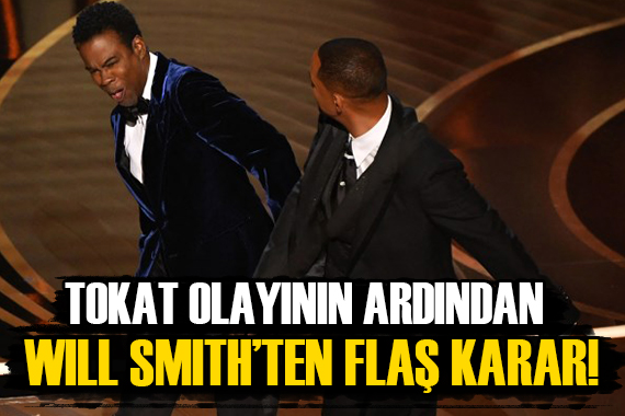 Oscar Töreni nde Chris Rock a tokat atan Will Smith ten flaş karar!